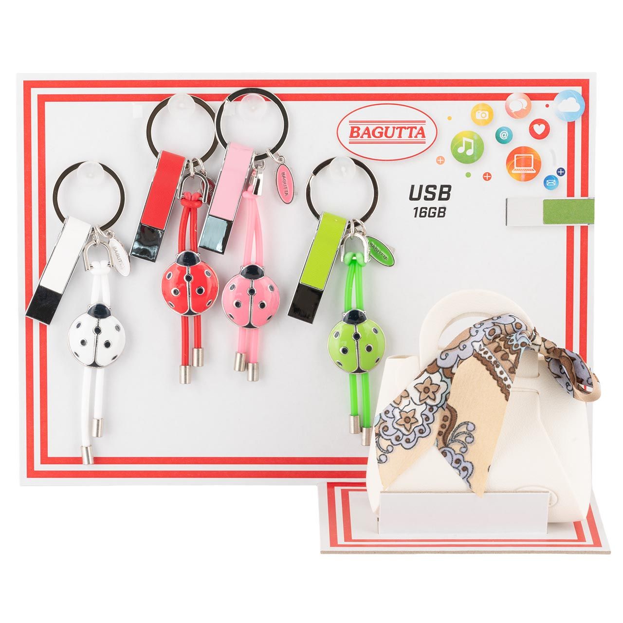 EXPOKIT 1x4 PORTACHIAVI CON USB - Art. 2272